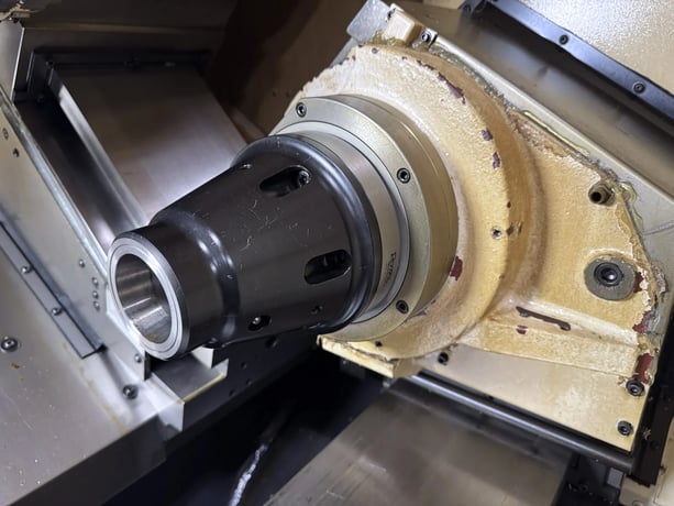 Okuma #Genos-L300-MYW, CNC turning center, 23.6" swing, 20.5" turning length, 10" chuck, 3,800 RPM, 12 - Image 7