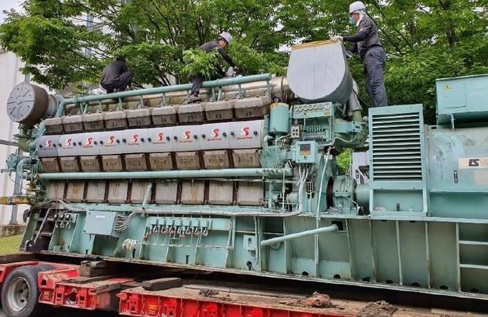 Man #18V28/32H, 3.6 MW, 6600 Volts, 60 Hz. HFO/Diesel Generator Set, 1999 (2 available) - Image 3