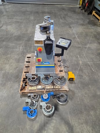 3" INECO #QB-76-VDE, hydraulic rotary tube bender, .125" wall, 180&deg; bend, microprocessor control, (10) pipe - Image 3