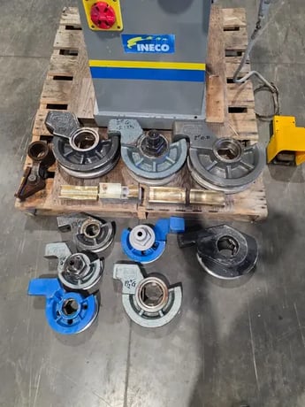 3" INECO #QB-76-VDE, hydraulic rotary tube bender, .125" wall, 180&deg; bend, microprocessor control, (10) pipe - Image 8