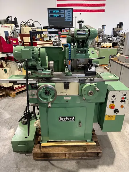 5" x 12" Myford #MG12, cylindrical grinder, 3" max grinding diameter, 10" x 1" x 5" wheel, ID attachment - Image 2
