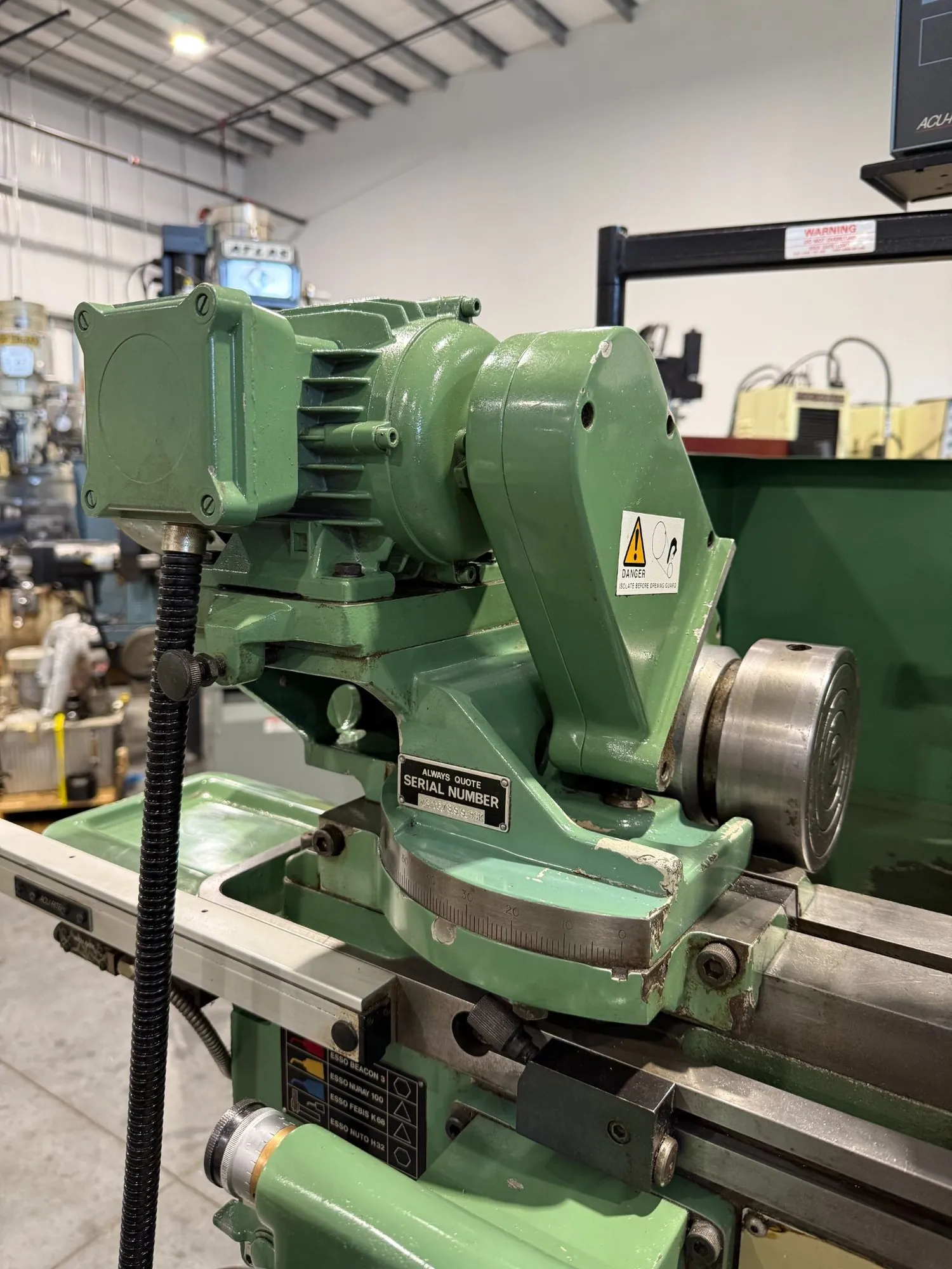 5" x 12" Myford #MG12, cylindrical grinder, 3" max grinding diameter, 10" x 1" x 5" wheel, ID attachment - Image 9