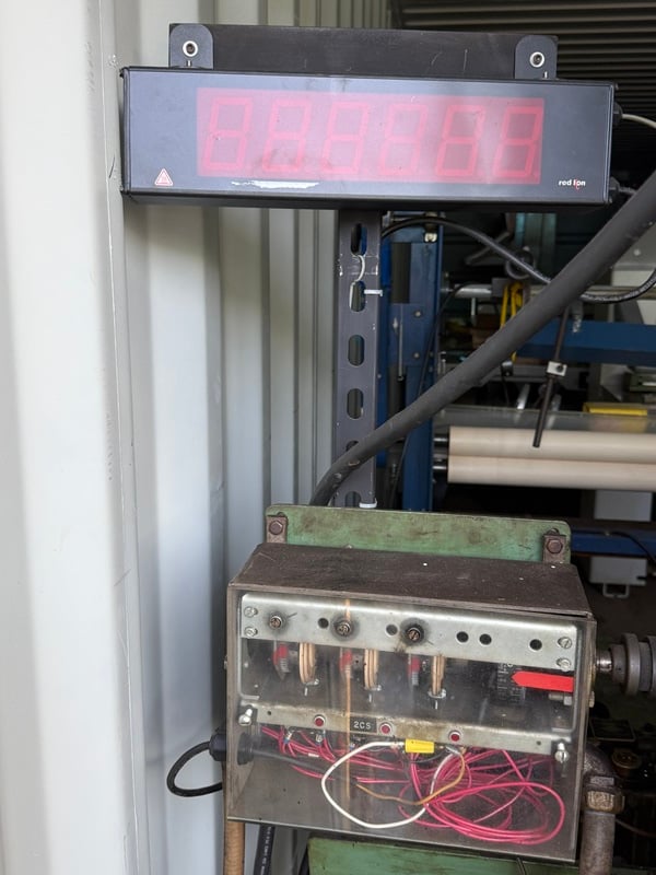 100 Ton, Thomson National Press #8-6-ACDM, Clamshell Die Cutting & Creasing Press, 28" x41" platen, 5 HP, air - Image 8