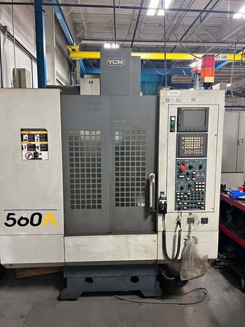YCM #XV560A, CNC Vertical Machining Center, 22" X, 16.1" Y, 18" Z, 27.5" x 16.5" table, 15 HP, 10,000 RPM, 20 - Image 1