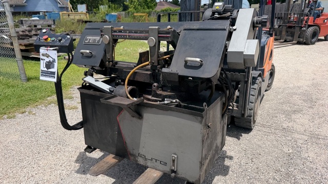 8" x 13" Jet #EHB-8VSM, Variable Speed Horizontal Mitre Bandsaw, 8" round, 13" x 5.25" rectangle, 82-310 FPM - Image 1