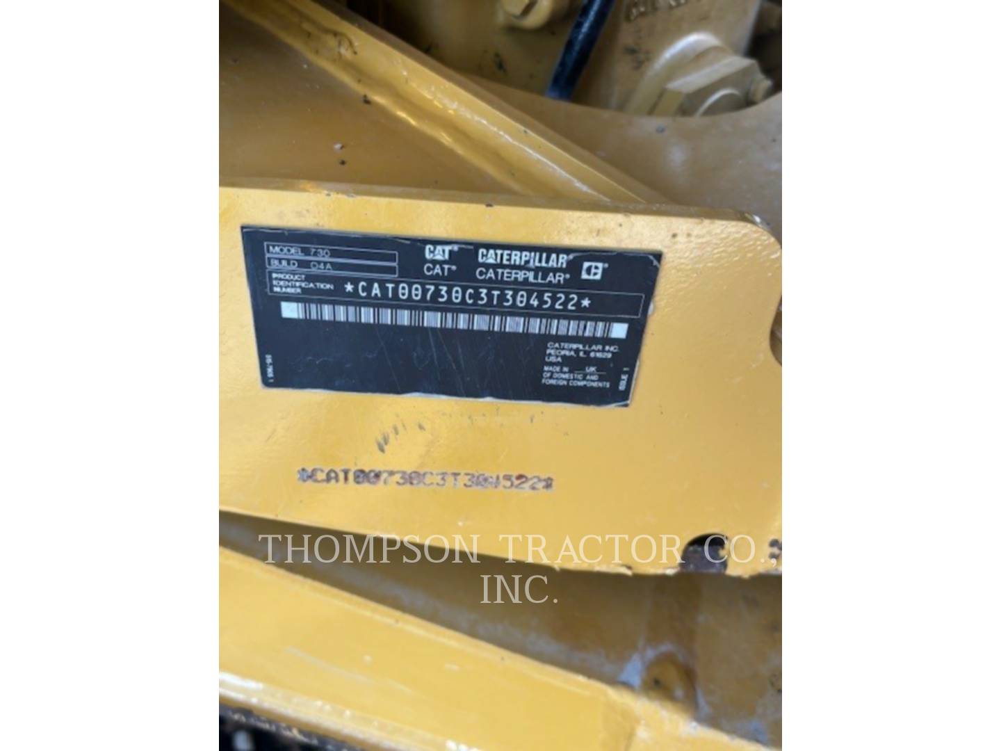 Caterpillar 730, Articulated Truck, 1314 hours, S/N: 3T304522, 2025 - Image 5