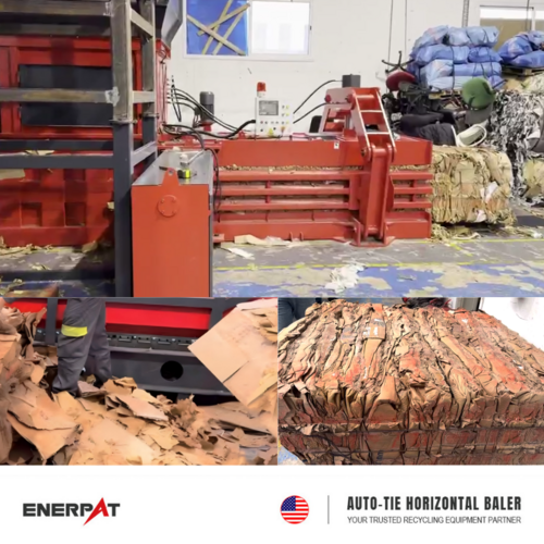 Enerpat #HBA-Series, automatic tie horizontal balers for cardboard & plastic, up to 20 TPH - Image 6