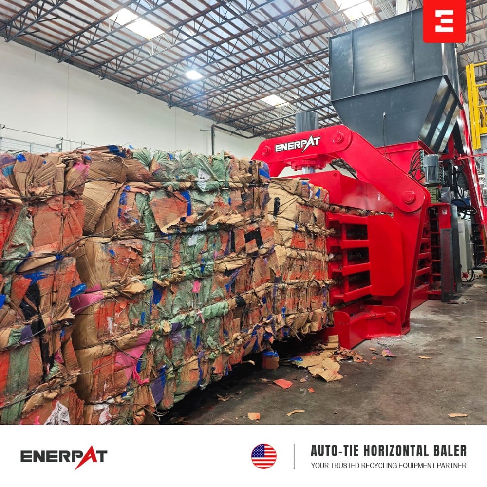 Enerpat #HBA-Series, automatic tie horizontal balers for cardboard & plastic, up to 20 TPH - Image 10