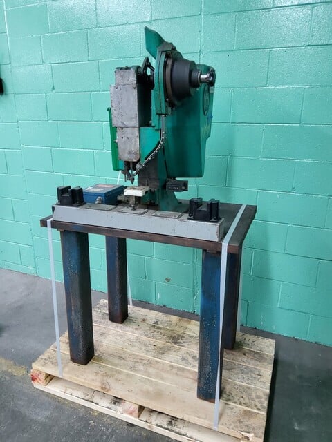 Milford #S-63, rivet machine, 1/8" diameter rivets, pawn buttons - Image 1