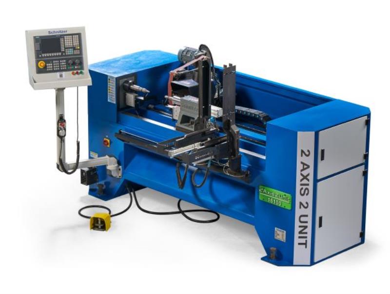 Schnitzer #2-Axis, 3-Unit CNC controlled wood lathe, 39.4" max. length, 6.3" square, 5.4 HP, 5000 RPM - Image 2