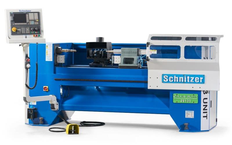 Schnitzer #2-Axis, 3-Unit CNC controlled wood lathe, 39.4" max. length, 6.3" square, 5.4 HP, 5000 RPM - Image 3