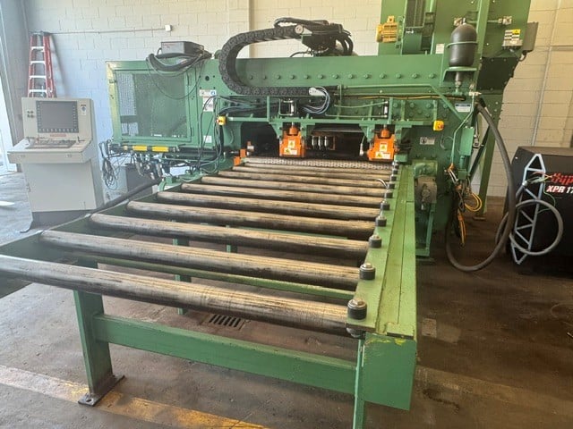 177 Ton, Peddinghaus #FPB-1500, CNC plate punching machine, 3 punch heads, 60" max plate width, 1" thickness - Image 7