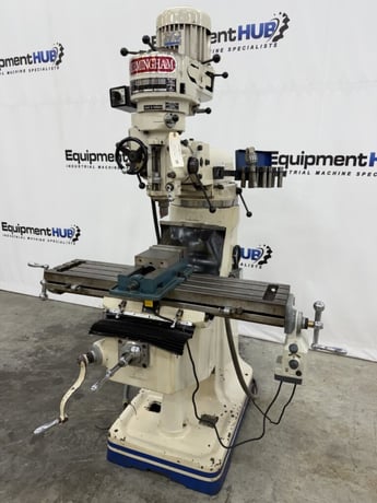 Birmingham #BPS-1642, vertical milling machine, 9" x42" table, 16" knee travel, R8 spindle, 90-5600 RPM, 3 - Image 2