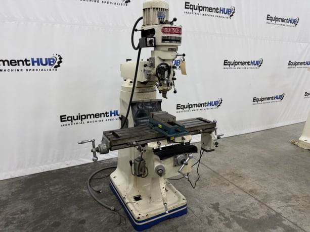 Birmingham #BPS-1642, vertical milling machine, 9" x42" table, 16" knee travel, R8 spindle, 90-5600 RPM, 3 - Image 3