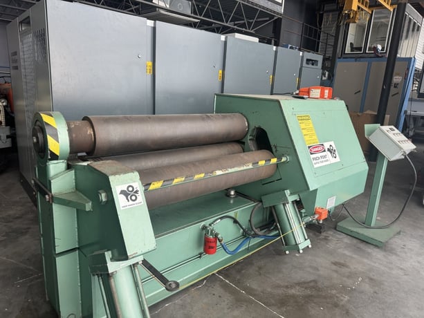 4' x 1/2" J M Montgomery #4850-H, 3-roll initial pinch hydraulic plate bending roll, hydraulic drop end, 10 - Image 1