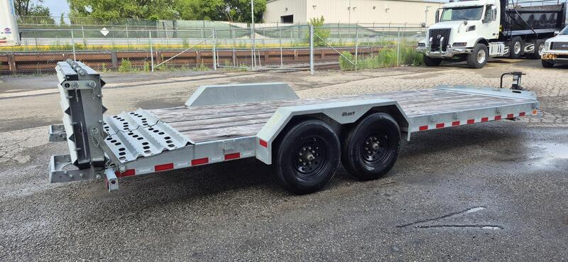 Brandt #UBE720, 7' x 20' galvanized equipment trailer, 14,000 lb., 11,550 lb. payload, tandem axle, 56" - Image 5