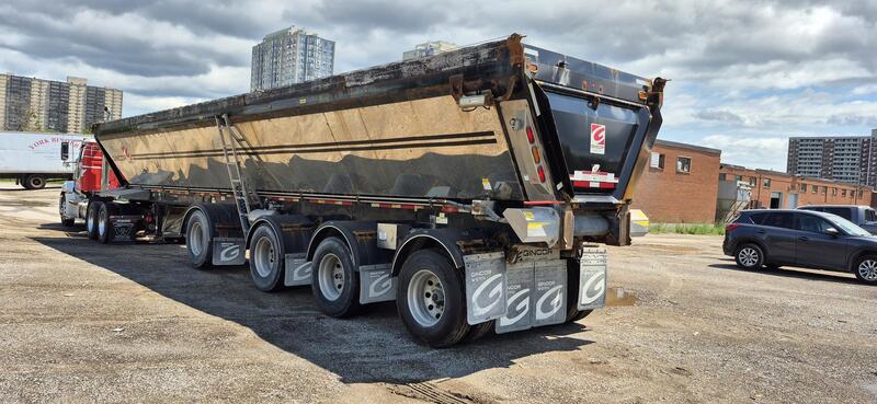 Gincor #SPIF, 48' quad axle live bottom trailer, air ride, tarp system, 132,167 lb. GVWR, 2023 - Image 7