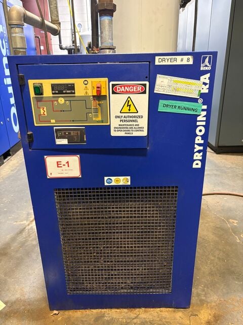 500 SCFM, 200 psig, Beko #DP-RAX500-NA-RB, Refrigerated Compressed Air Dryer, IP40 enclosure, R407C, 460 V. - Image 2