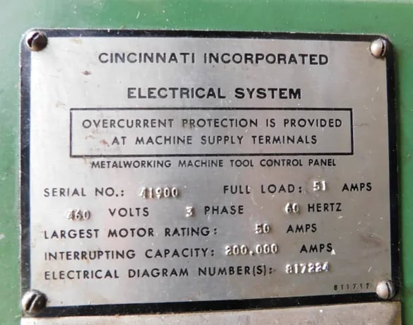 230 Ton, Cincinnati #230CBX12, CNC Hydraulic Press Brake, 14' overall, 1512" between housing, 30 HP, Die - Image 8