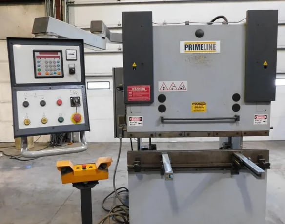 40 Ton, Primeline/Baykal #1254, CNC Hydraulic Press Brake, 4' overall, 2-Axis Elgo CNC Control, 24" - Image 1