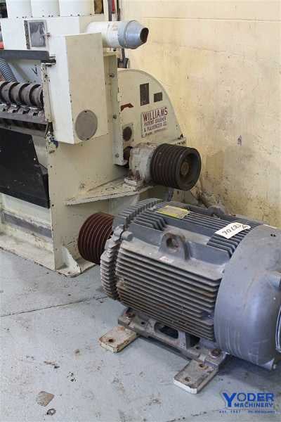 Williams #Meteor, hammermill, 26 PC, 40" x 26" opening, 250 HP, 1800 RPM, 1989, #58206 - Image 7