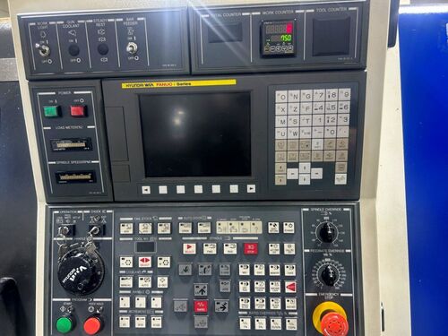 Hyundai Wia #L-210-A, CNC lathe, 21.7" swing, 13.8" diameter x 16.1" L max, 8" chuck, 2.5" bar, 20 HP, 4000 - Image 4
