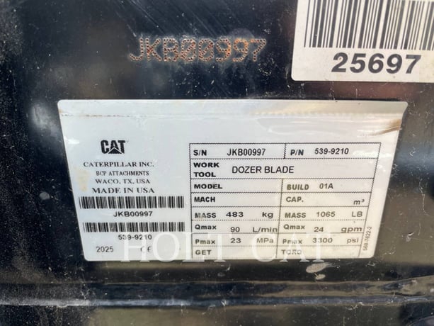 Caterpillar S DB92 SM, Blade, S/N: JKB00997, 2025 - Image 5