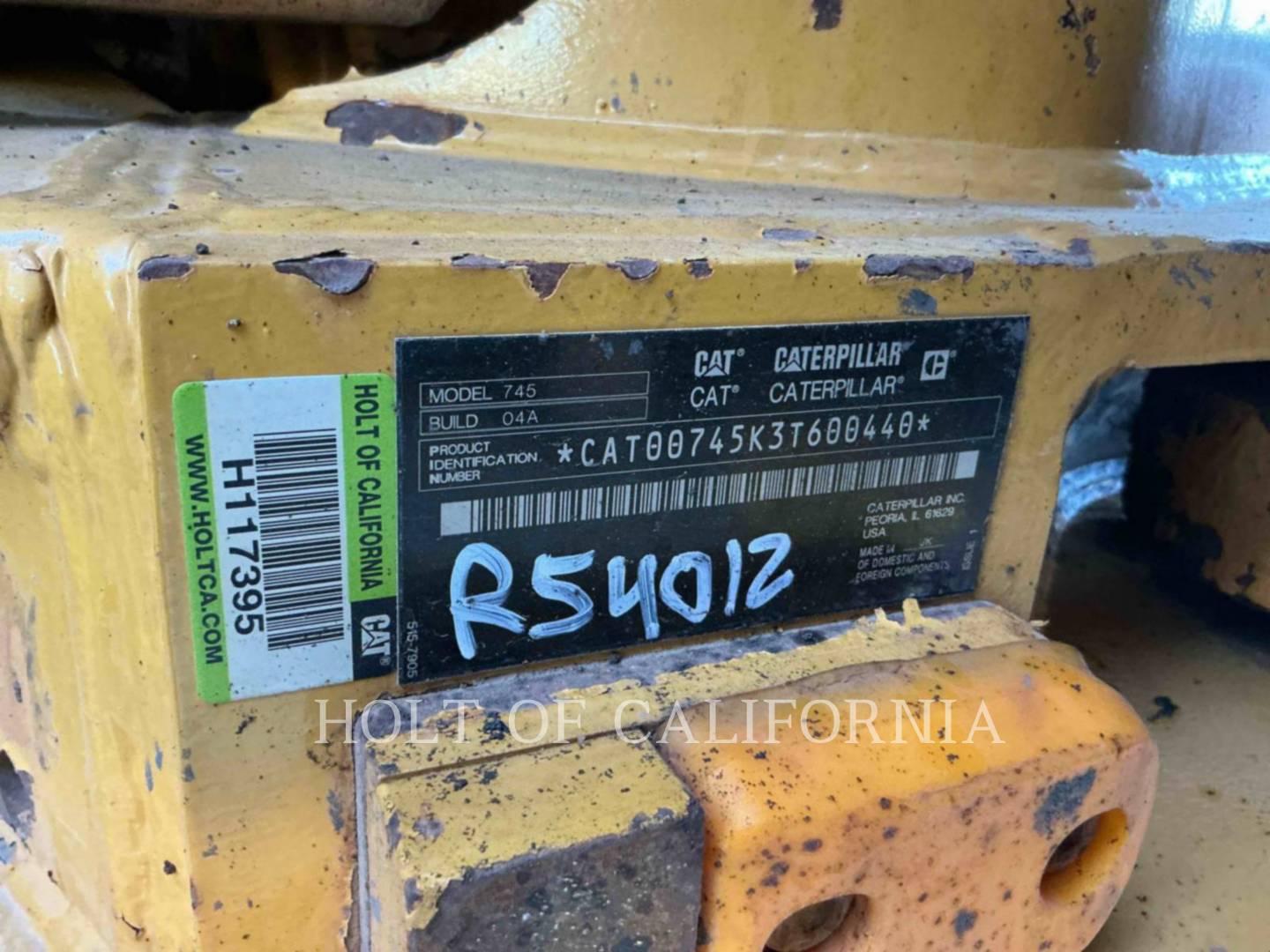Caterpillar 745, Articulated Truck, 6811 hours, S/N: 3T600440, 2018 - Image 6