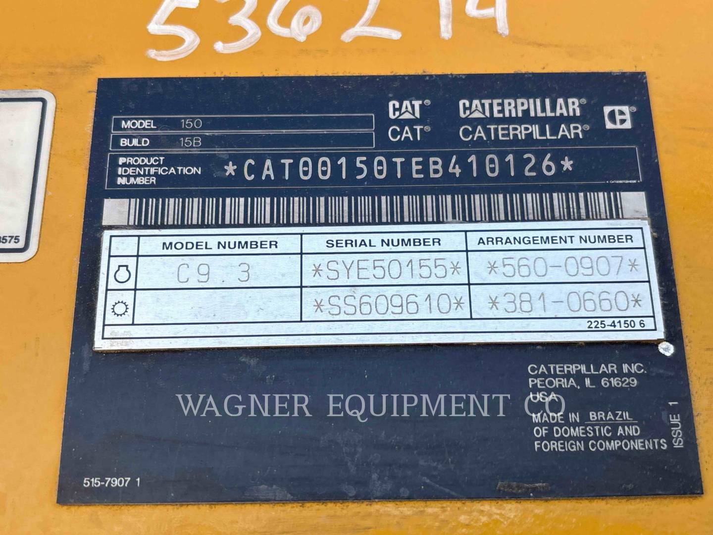 Caterpillar 15015, Motor Grader, 660 hours, S/N: EB410126, 2025 - Image 6