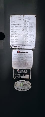 100 Ton, Amada #RG-100, hydraulic press brake, 10.2' overall, 100.39" between housing, 3.94" stroke, 15.75" - Image 3