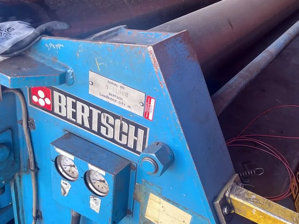 12'-2" Bertsch #2512, hydraulic 4-roll plate bending roll, 9" top & pinch roll diameter, 7.5" side roll - Image 5