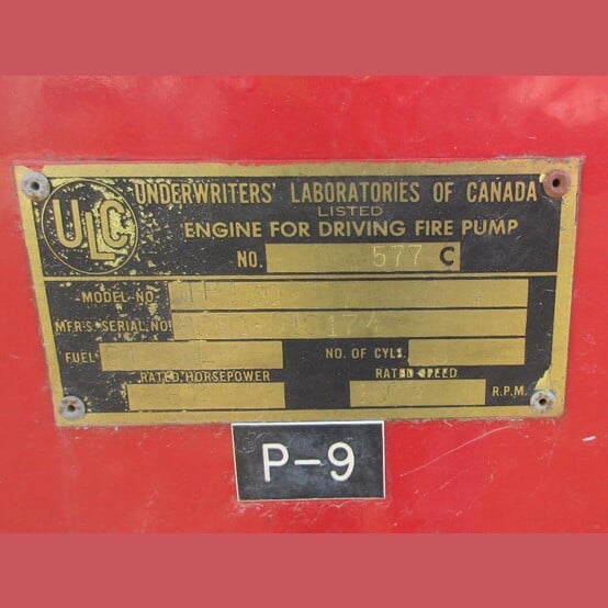750 GPM @ 88' TDH, Darling Duro #5x4-BP-F, Split Case Diesel Driven Fire Pump, 5" suction x 4" discharge - Image 9
