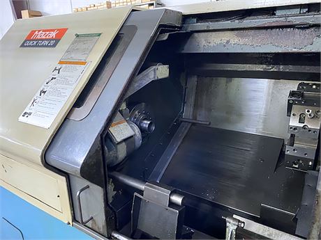 Mazak #QT-20, CNC lathe, 17.5" swing, 8" chuck, 2.44" bore, 12" diameter, 20.12" length, 20 HP, 5000 RPM, 12 - Image 4