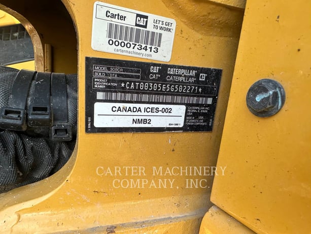 Caterpillar 305-07CR, 736 hours, S/N: 5G502271, 2023 - Image 6