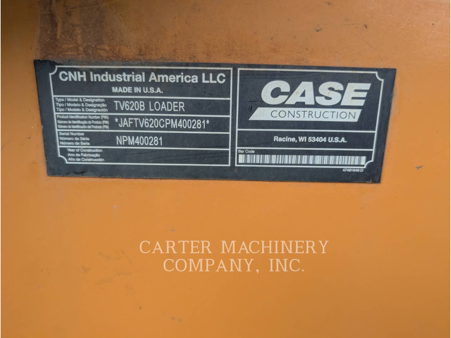 Case TV620B, 354 hours, S/N: PM400281, 2023 - Image 6