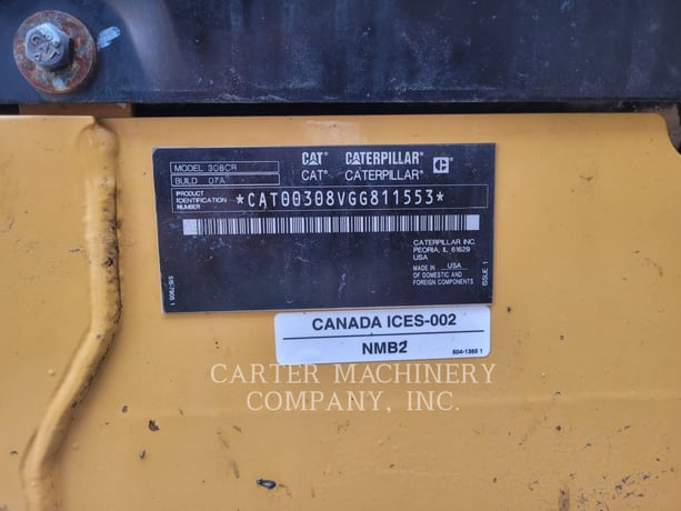 Caterpillar 308-07CR, 574 hours, S/N: GG811553, 2025 - Image 6