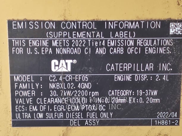Cat 903D, Wheel Loader, 344 hours, S/N: MZY01470, 2022 - Image 8