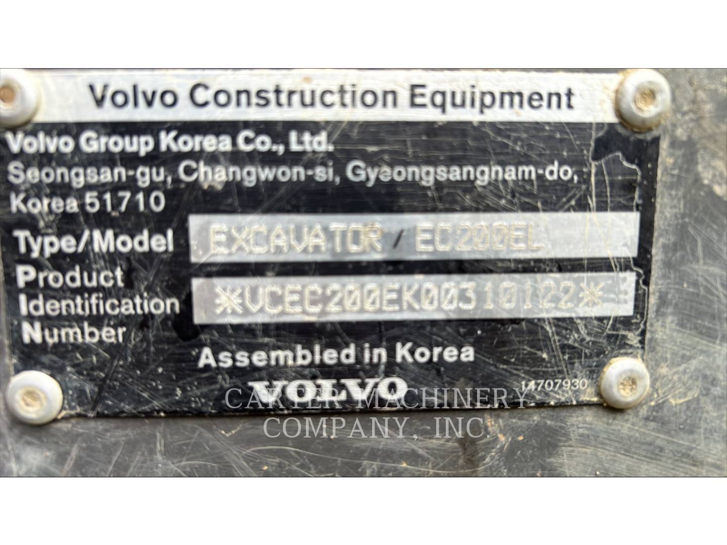 Volvo Construction Equipment EC200EL, 5034 hours, S/N: VCEC200EK00310122, 2019 - Image 6