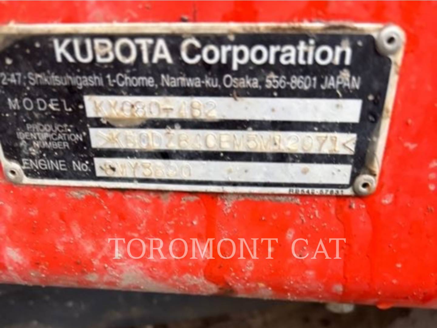 Kubota Tractor Corporation KX080, Mini Excavator, 1346 hours, S/N: KBCDZ84CEM3M12971, 2022 - Image 6