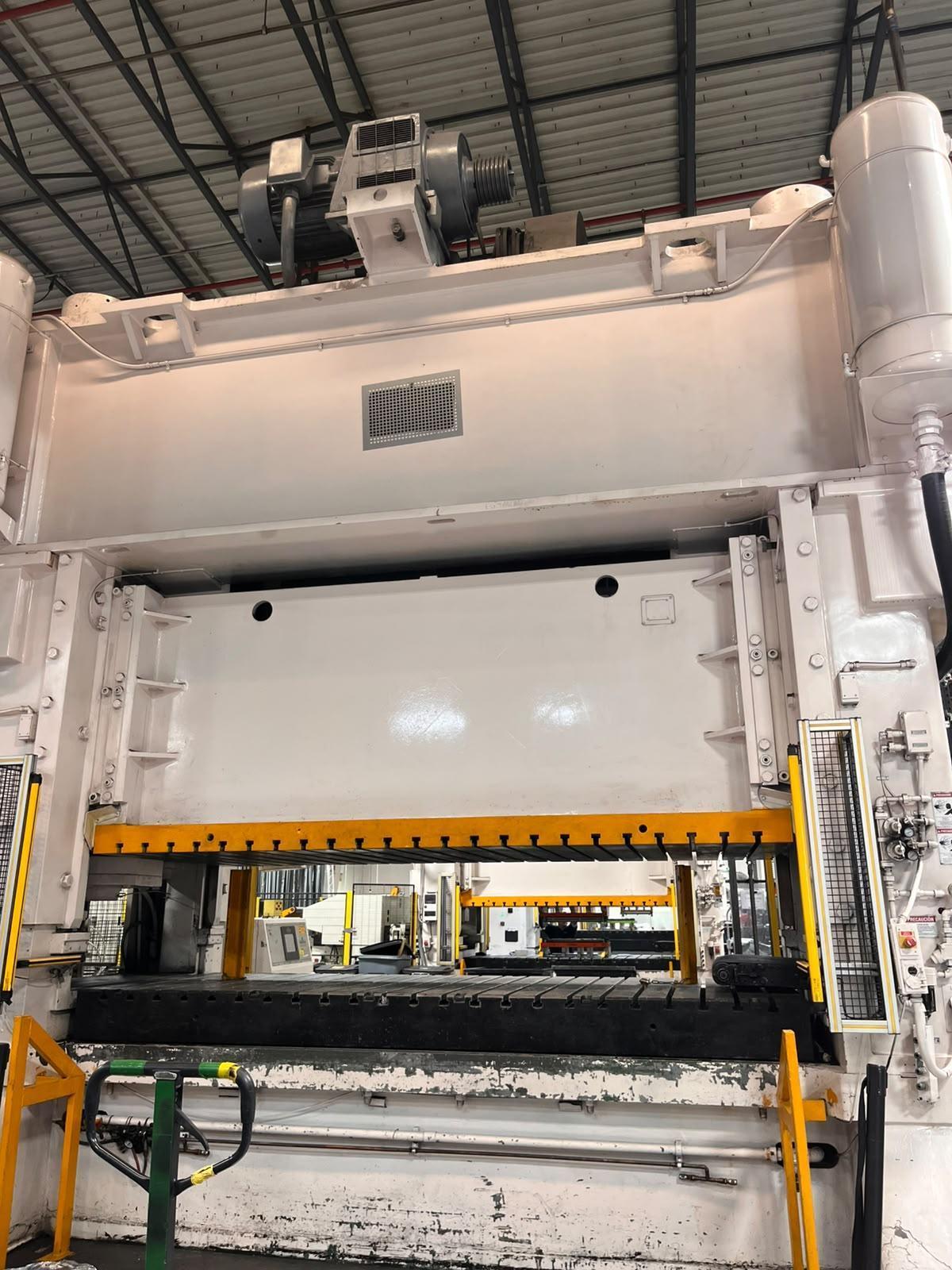 600 Ton, Minster #E2-600-144-60, straight side double crank press, 8" stroke, 22" Shut Height, 50 SPM, 60" - Image 3