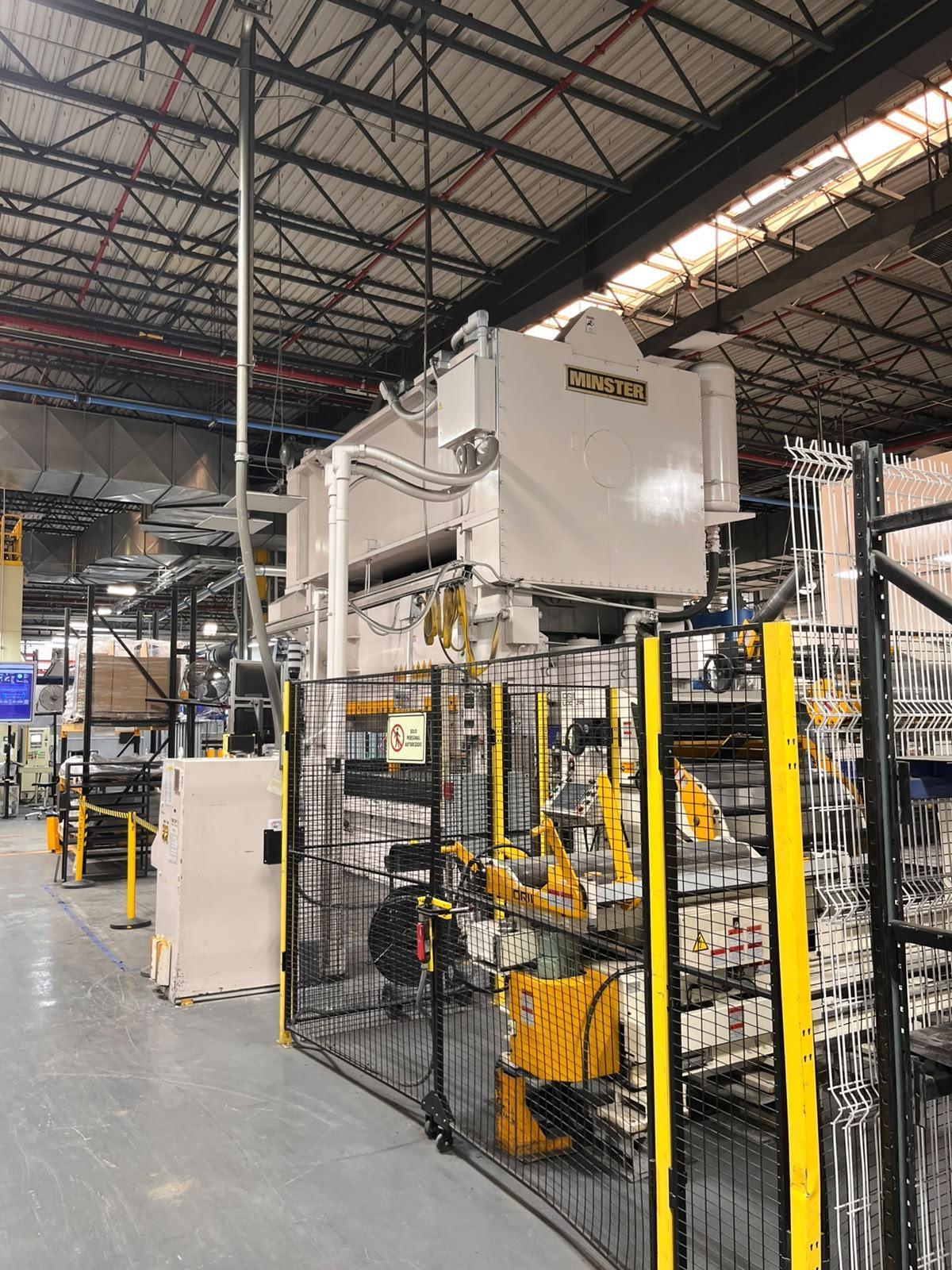 600 Ton, Minster #E2-600-144-60, straight side double crank press, 8" stroke, 22" Shut Height, 50 SPM, 60" - Image 4