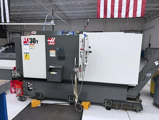 Haas #ST-30Y, CNC lathe, 21" swing, 3" bar, 32.5" Z, 4500 RPM, live tooling, sub spindle, Y-Axis, Next Gen - Image 2