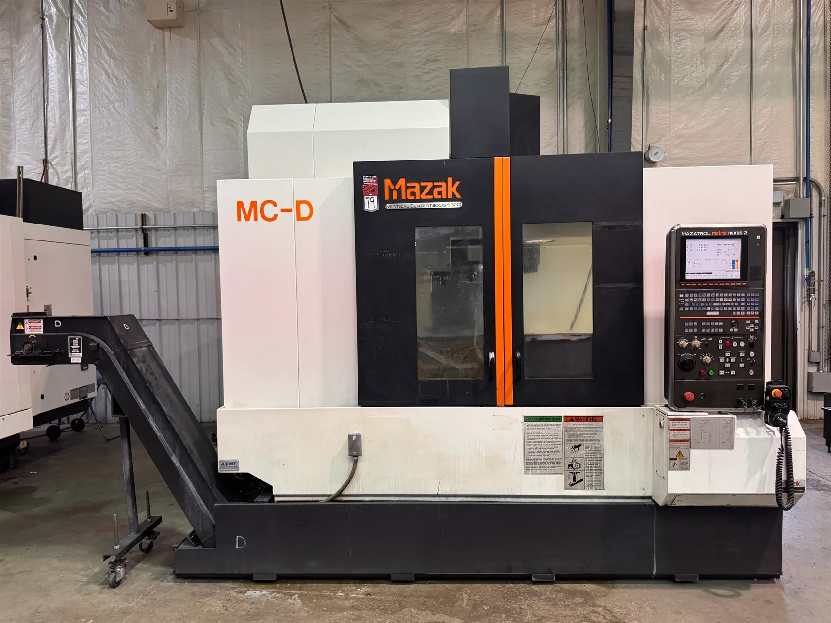 Mazak #VCN-530C-II, CNC vertical machining center, 40 automatic tool changer, 41.3" X, 20" Y, 20" Z, 12000 - Image 1