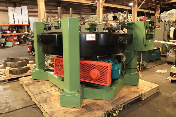 72" Lapmaster #72, single sided lapping machine, open face, cast iron plate, 27-1/4" conditioning rings - Image 3