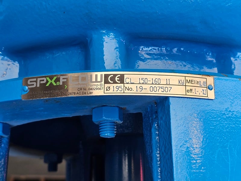 1,200 GPM @ 31' TDH, SPX Flow #CL-150-160, CombiLine In-Line Centrifugal Pump, 5-7/8" suction/discharge, 14.7 - Image 2