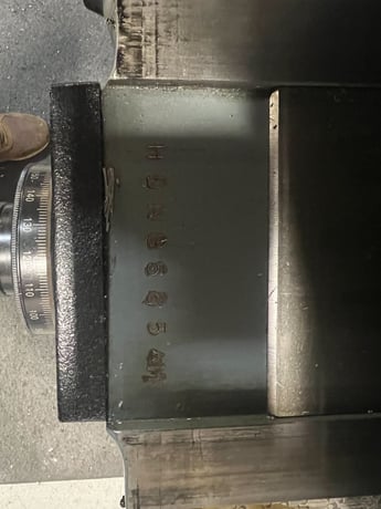 Bridgeport, vertical mill, 9" x49" table, 2 HP, 2-Axis Acu-Rite digital read out, variable speed, power - Image 5