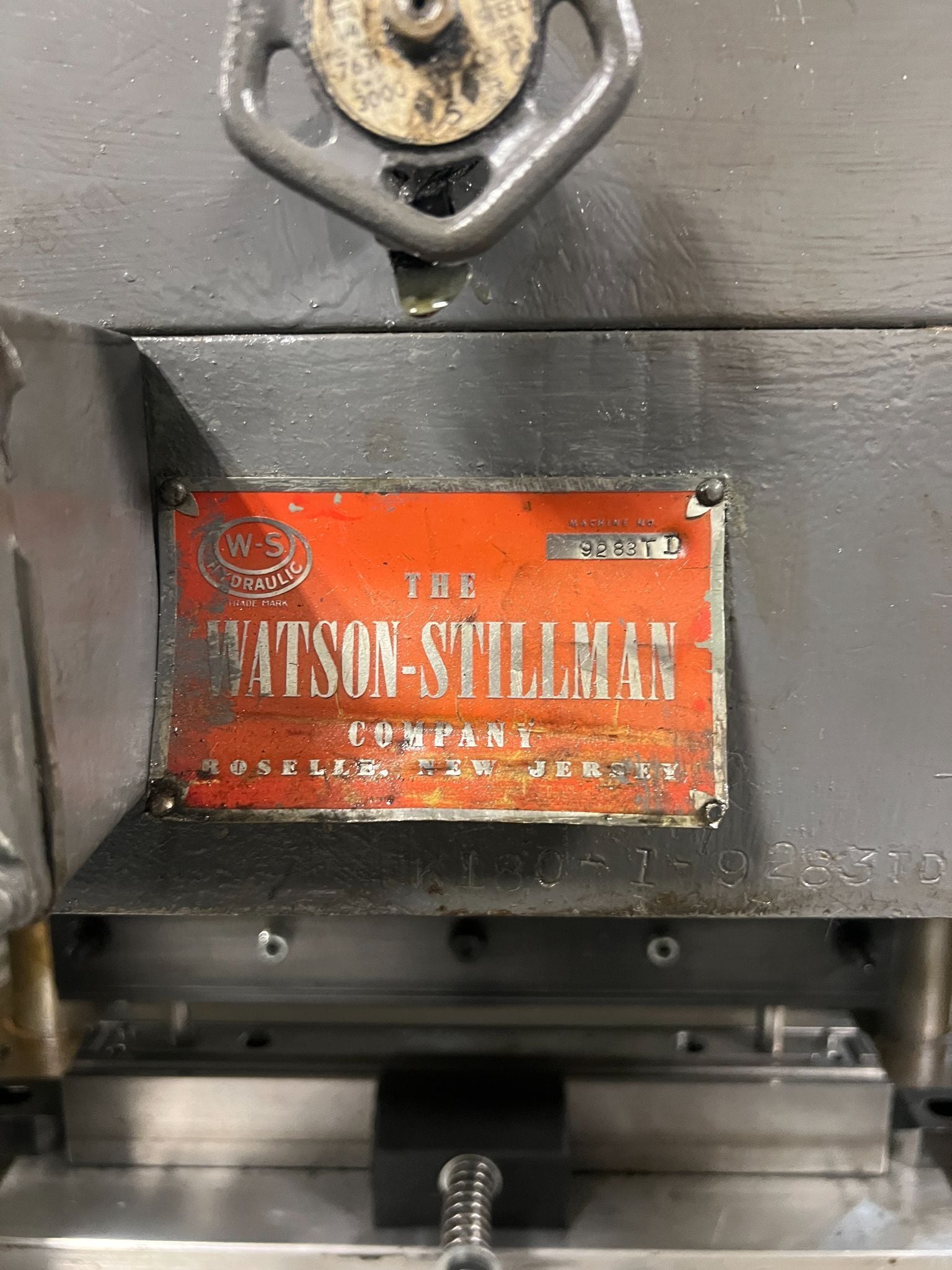 100 Ton, Watson Stillman, 4-post up acting hydraulic press, 27" x 19" bed, 18.25" x 10" between posts, 10.5" - Image 2