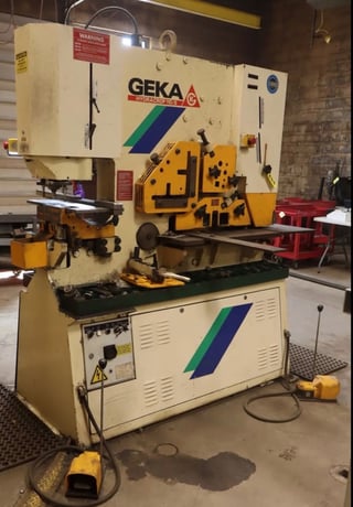 6" x 6" x 1/2" Geka Model 110/S, Notcher, Section Shear, Touch & Cut Gauge, New 2000, Tag #16446 - Image 3