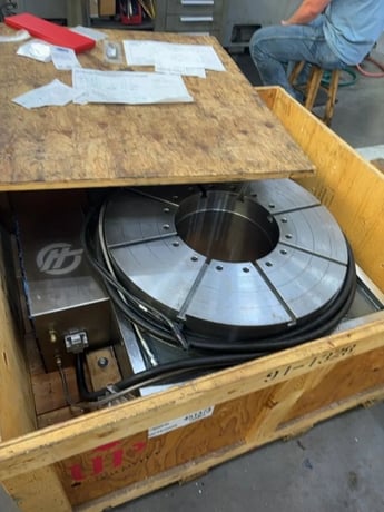 31" Haas #HRT800-VER-P12, Rotary Table Indexer, 320 hours - Image 3