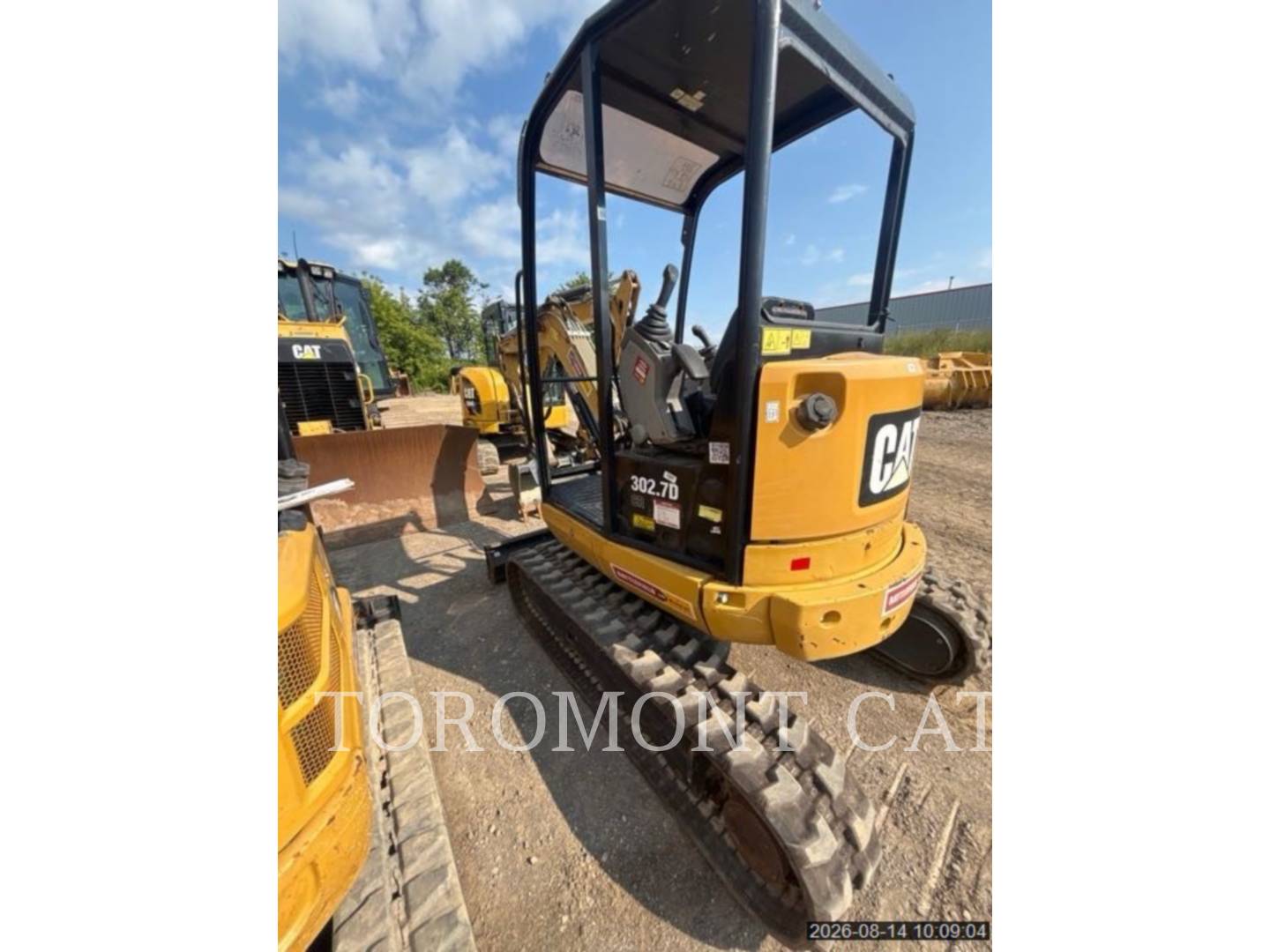 Cat 302.7D, Mini Excavator, 2628 hours, S/N: LJ700851, 2016 - Image 4